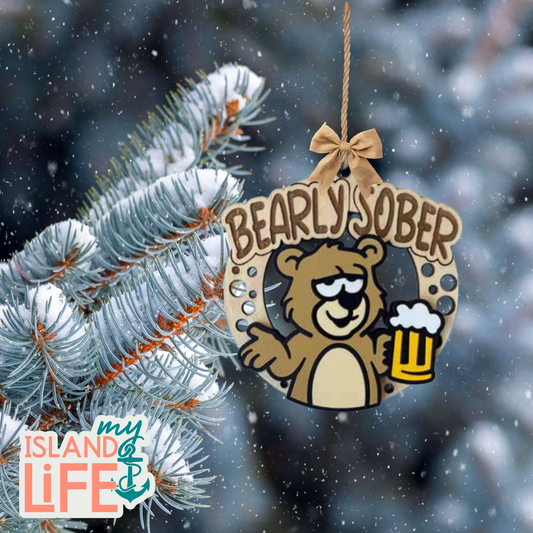 Bearly Sober Ornament