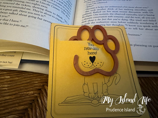 Paw Print Bookmark