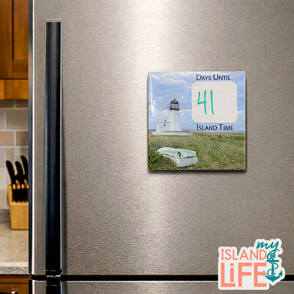 Prudence Island Countdown Tile – Days Until Island Time (Reusable Dry Erase)
