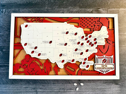 Football Stadium Journeys Map