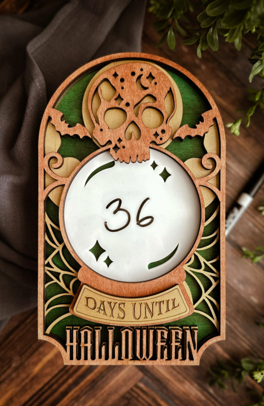 Halloween Countdown Sign