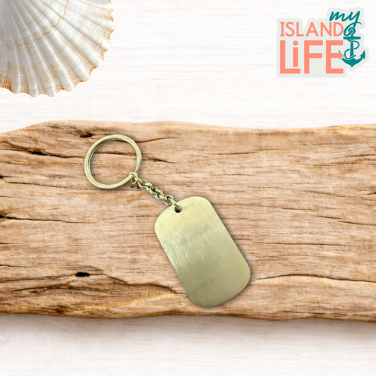 Rectangle Keychain – Personalized Laser Engraved Stainless Steel