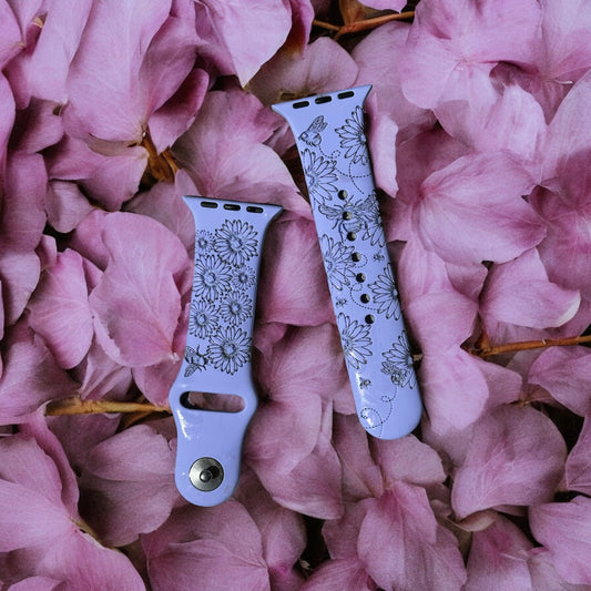 Daisy and Bees Watch Band
