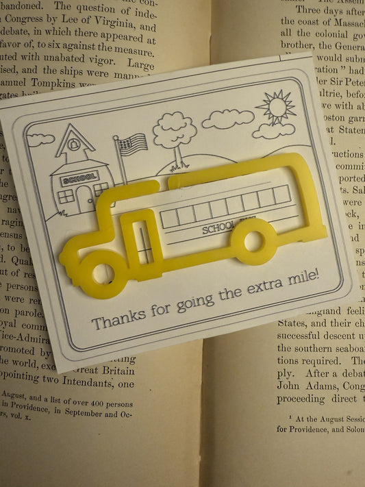 Schoolbus Bookmark