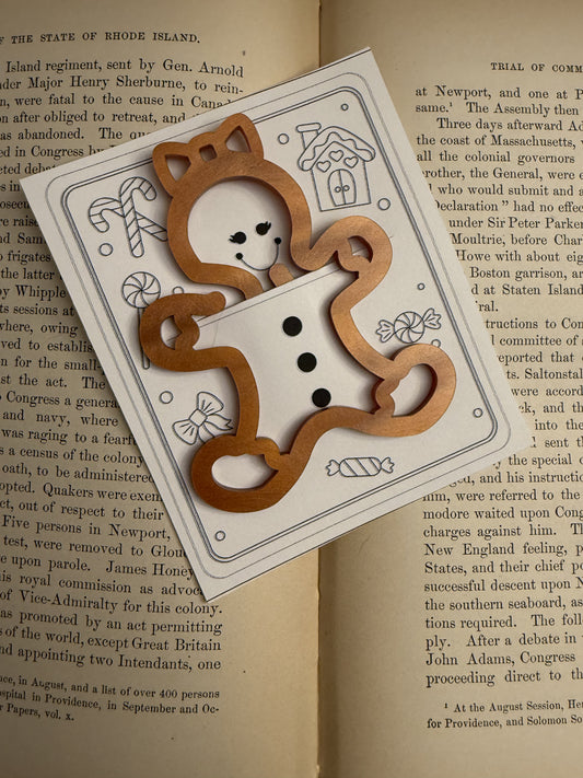 Gingerbread Girl Bookmark