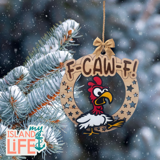 Rebel Rooster Ornament