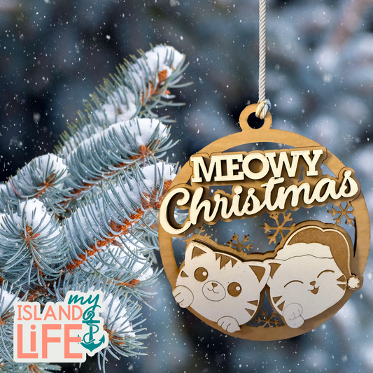 Meowy Christmas Ornament