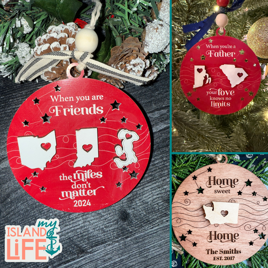 Miles Apart Ornaments