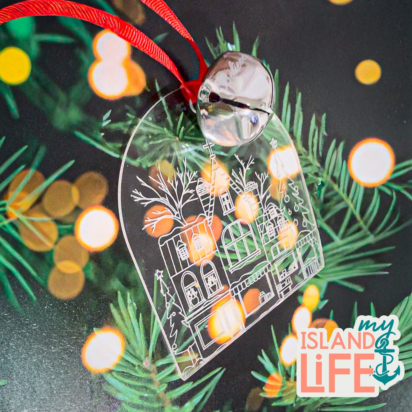 Winter Village Bell Ornament