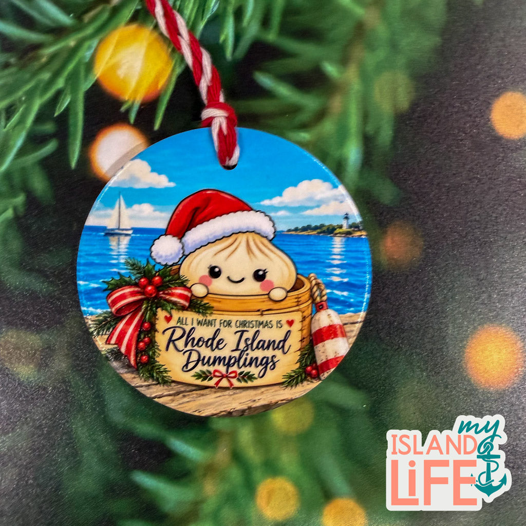 Rhode Island Dumplings – Ceramic Christmas Ornament