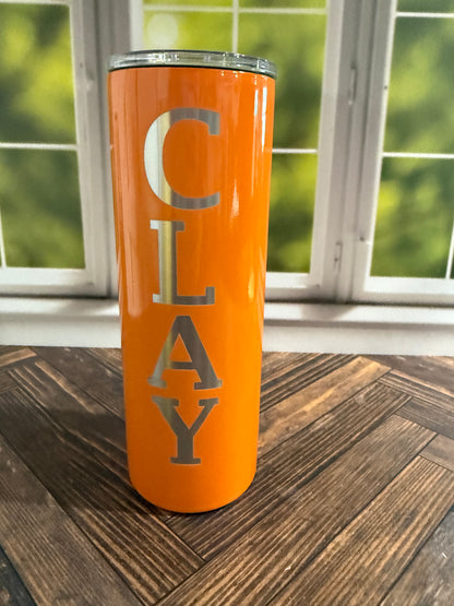 20oz Skinny Tumbler - Premium Insulated with Free 1-Side Engraving