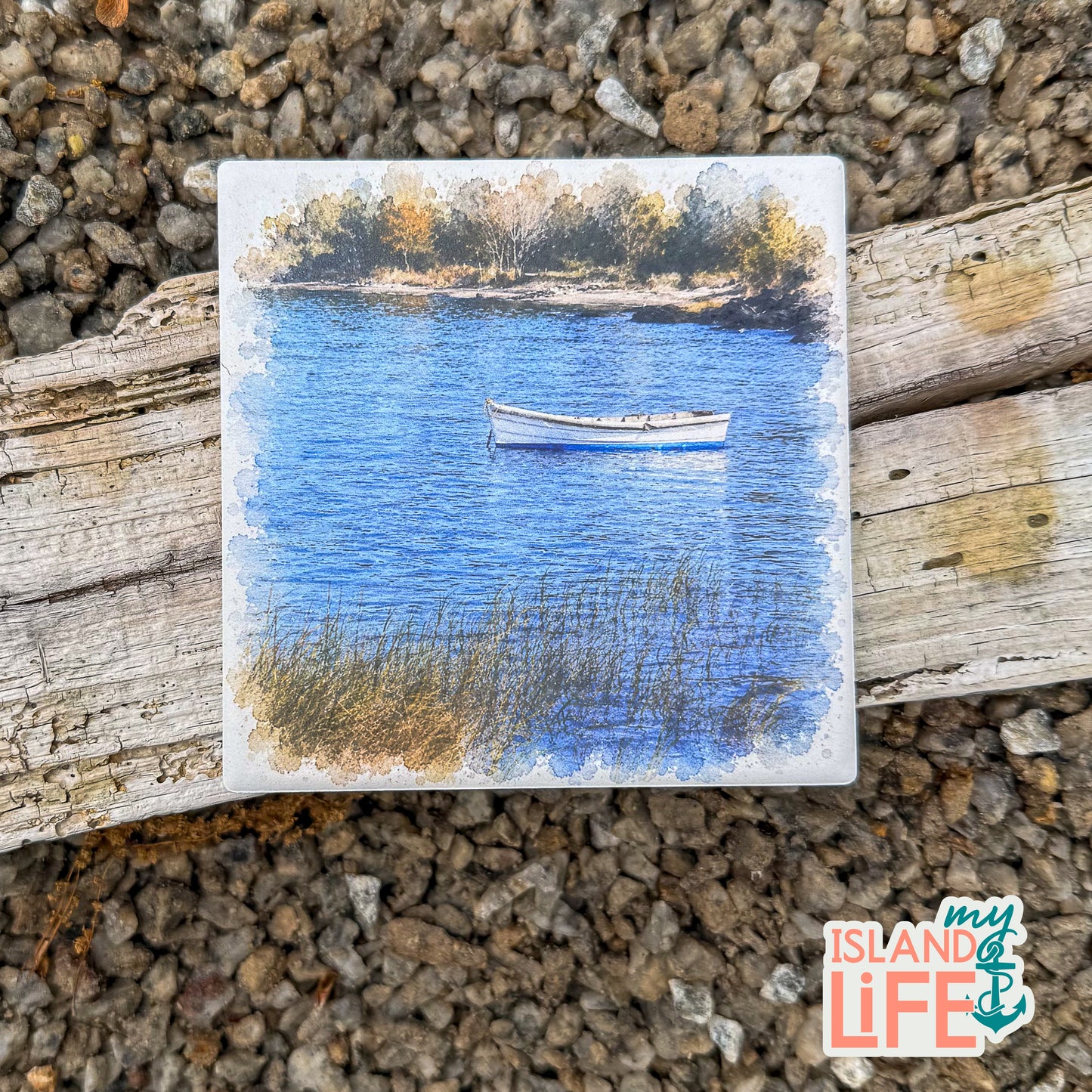 Capturing Rhode Island in Watercolor | Ceramic Coaster Set