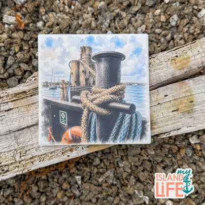 Capturing Rhode Island in Watercolor | Ceramic Coaster Set