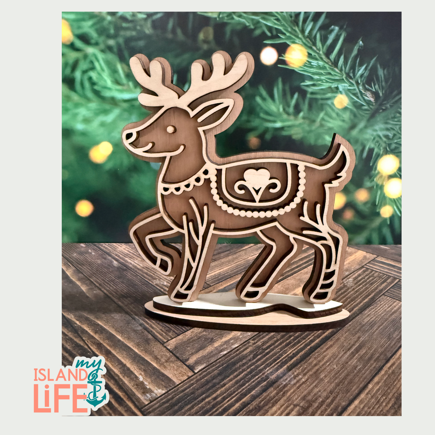 Rustic Gingerbread Reindeer