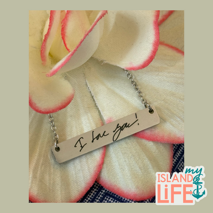 Horizontal Bar Necklace | Personalized