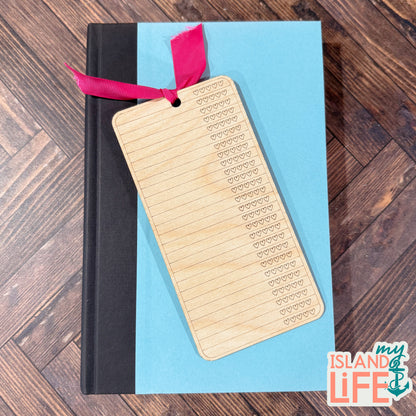 Reading Year Bookmark - Wooden Book Tracker (Double-sided)